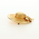 CHANEL Brooch metal Gold CC Auth 190426M-5