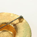 CHANEL Brooch metal Gold CC Auth 190426M-9