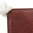 FENDI Zucca Canvas Long Wallet Black Brown Auth 190427V-17