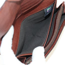 FENDI Zucca Canvas Long Wallet Black Brown Auth 190427V-18