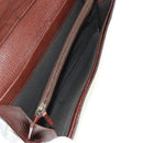 FENDI Zucca Canvas Long Wallet Black Brown Auth 190427V-20
