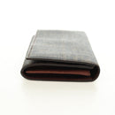 FENDI Zucca Canvas Long Wallet Black Brown Auth 190427V-4