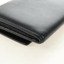 SAINT LAURENT Y Line Long Wallet Leather Black Gold 314995 Auth 190428A-15