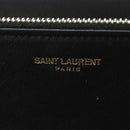 SAINT LAURENT Y Line Long Wallet Leather Black Gold 314995 Auth 190428A-18