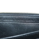 SAINT LAURENT Y Line Long Wallet Leather Black Gold 314995 Auth 190428A-12