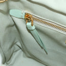 PRADA Hand Bag Rattan 2way Green Gold Auth 190430SAM-28