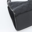 GUCCI GG Canvas Jackie Hand Bag Black Silver 002 1067 Auth 190433A-14