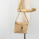 GUCCI Jackie Shoulder Bag Leather Beige Silver 001 3734 Auth 190435V-24