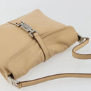 GUCCI Jackie Shoulder Bag Leather Beige Silver 001 3734 Auth 190435V-6