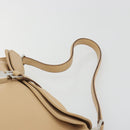 GUCCI Jackie Shoulder Bag Leather Beige Silver 001 3734 Auth 190435V-14