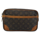 LOUIS VUITTON Monogram Compiegne 28 Clutch Bag M51845 LV Auth 190436-13