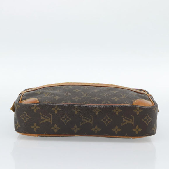 LOUIS VUITTON Monogram Compiegne 28 Clutch Bag M51845 LV Auth 190436