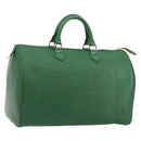 LOUIS VUITTON Epi Speedy 35 Hand Bag Borneo Green M42994 LV Auth 190444SAV-1