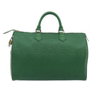 LOUIS VUITTON Epi Speedy 35 Hand Bag Borneo Green M42994 LV Auth 190444SAV-2