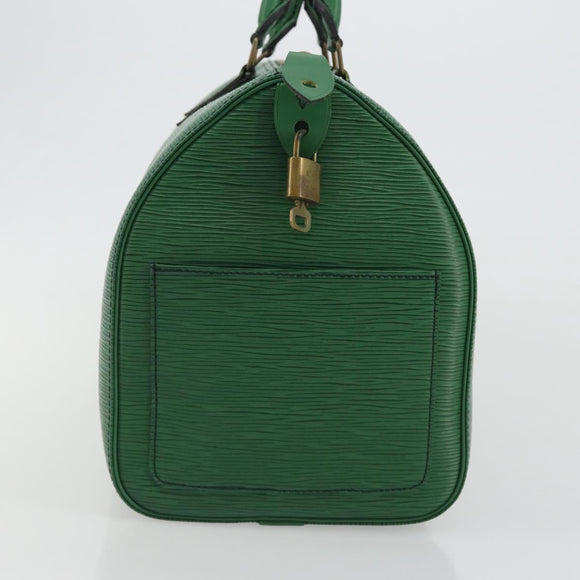 LOUIS VUITTON Epi Speedy 35 Hand Bag Borneo Green M42994 LV Auth 190444SAV