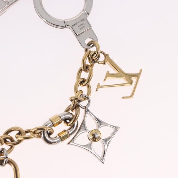 LOUIS VUITTON Chain LV Padlock Bag Charm metal Gold Tone M00538 LV Auth 190446M