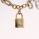 LOUIS VUITTON Chain LV Padlock Bag Charm metal Gold Tone M00538 LV Auth 190446M-3