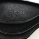 BOTTEGA VENETA Chain Shoulder Bag Leather 2way Black Gold Auth 190448V-16