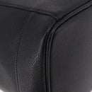 CHANEL Vanity Hand Bag Caviar Skin Black Gold CC Auth 190449V-16