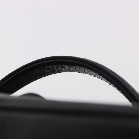 CHANEL Vanity Hand Bag Caviar Skin Black Gold CC Auth 190449V