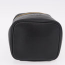 CHANEL Vanity Hand Bag Caviar Skin Black Gold CC Auth 190449V-5