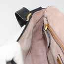 Miu Miu Shoulder Bag Leather Black Gold Auth 190450M-20