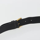 Miu Miu Shoulder Bag Leather Black Gold Auth 190450M-9