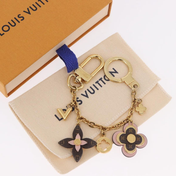 LOUIS VUITTON Monogram Bijoux Sac Chainne Bag Charm Gold M63086 LV Auth 190451M