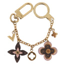 LOUIS VUITTON Monogram Bijoux Sac Chainne Bag Charm Gold M63086 LV Auth 190451M-13