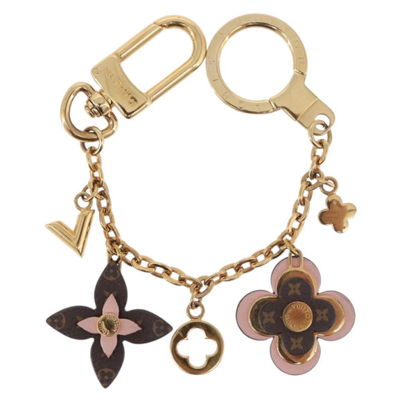 LOUIS VUITTON Monogram Bijoux Sac Chainne Bag Charm Gold M63086 LV Auth 190451M