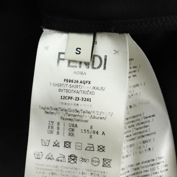 FENDI FENDI x FRGMT x POKÉMON Dragonite T-Shirt Cotton S Black Auth 190452SM