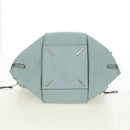 LOEWE Hammock Hand Bag Leather 2way Light Blue Silver Auth 190453A-5
