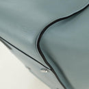LOEWE Hammock Hand Bag Leather 2way Light Blue Silver Auth 190453A-19