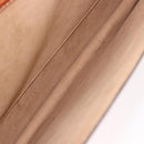 LOEWE Briefcase Leather Brown Gold Auth 190454-11