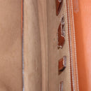 LOEWE Briefcase Leather Brown Gold Auth 190454-22