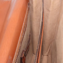 LOEWE Briefcase Leather Brown Gold Auth 190454-24