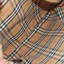 BURBERRY Nova Check Tote Bag Canvas Beige Silver Auth 190455M-10