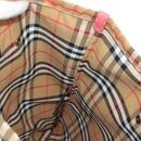 BURBERRY Nova Check Tote Bag Canvas Beige Silver Auth 190455M-20