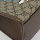 GUCCI GG Supreme Donald duck Hand Bag PVC 2way Beige Gold 648134 Auth 190456M-13