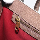GUCCI GG Supreme Donald duck Hand Bag PVC 2way Beige Gold 648134 Auth 190456M-22