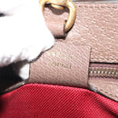 GUCCI GG Supreme Donald duck Hand Bag PVC 2way Beige Gold 648134 Auth 190456M-25