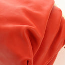 BOTTEGA VENETA The Chain Pouch Shoulder Bag Leather Orange Gold Auth 190460SV-18