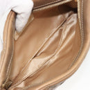 CHANEL Bubble Quilt Chain Shoulder Bag Lamb Skin Brown Gold CC Auth 190462SAV-11