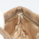 CHANEL Bubble Quilt Chain Shoulder Bag Lamb Skin Brown Gold CC Auth 190462SAV-20
