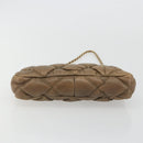CHANEL Bubble Quilt Chain Shoulder Bag Lamb Skin Brown Gold CC Auth 190462SAV-5