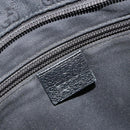 GUCCI GG Canvas Web Sherry Line Shoulder Bag Black Silver 256100 Auth 190463A-19