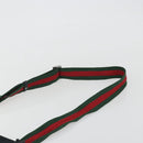 GUCCI GG Canvas Web Sherry Line Shoulder Bag Black Silver 256100 Auth 190463A-14