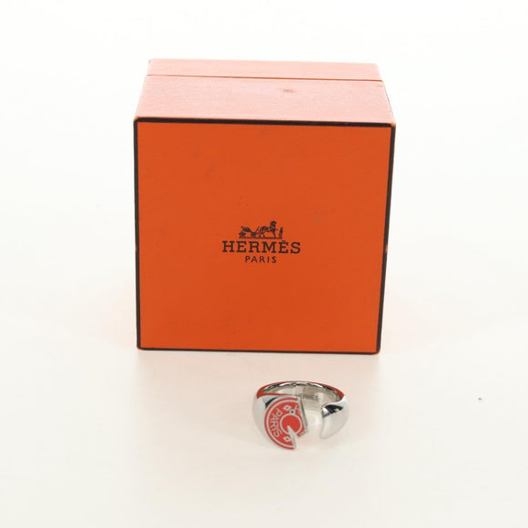 HERMES Carrousel Ring Ag925 Silver Auth 190466M