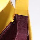 CARTIER Shoulder Bag Patent Leather Yellow Silver Auth 190468V-18