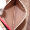 BURBERRY Nova Check Shoulder Bag Canvas Beige Gold Auth 190469A-20